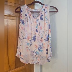 Liz Claiborne Pink Floral Sleeveless Camisole